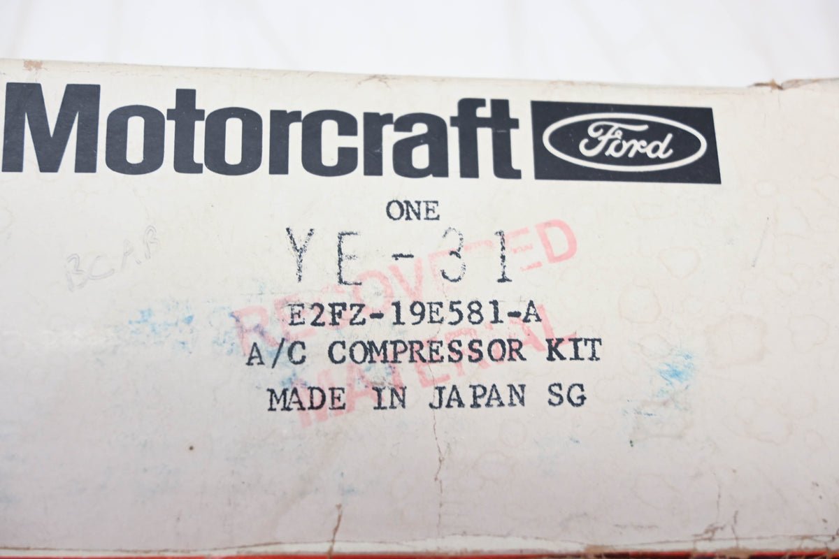 New OEM Motorcraft YE-31, E2FZ-19E581-A AC Compressor Kit NOS