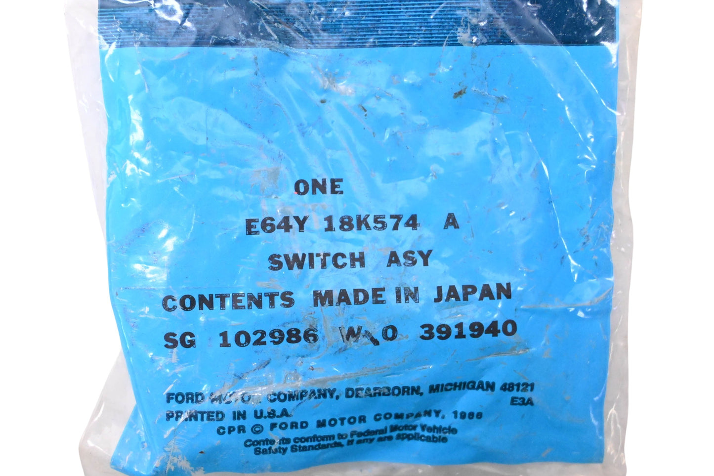 New OEM Ford E64Y-18K574-A Rear Window Defroster Switch Assembly NOS