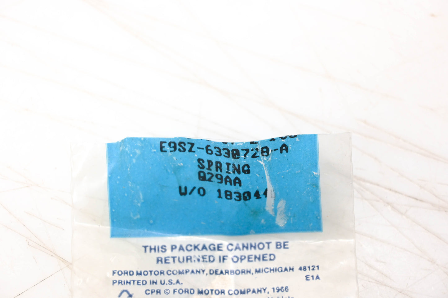 New OEM Ford E9SZ-6330728-A Ashtray Receptacle Tension Spring NOS