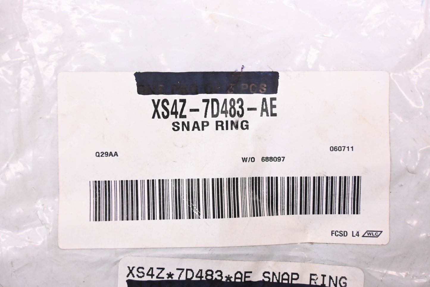 New OEM Ford XS4Z-7D483-AE Reverse Clutch Pressure Plate Snap Ring NOS