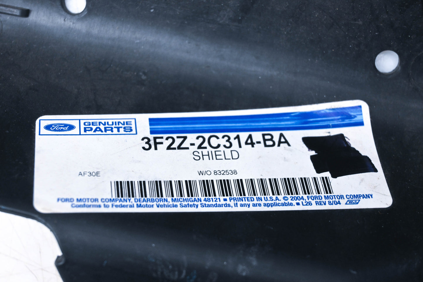 New OEM Ford 3F2Z-2C314-BA ABS Brake Module Heat Shield NOS