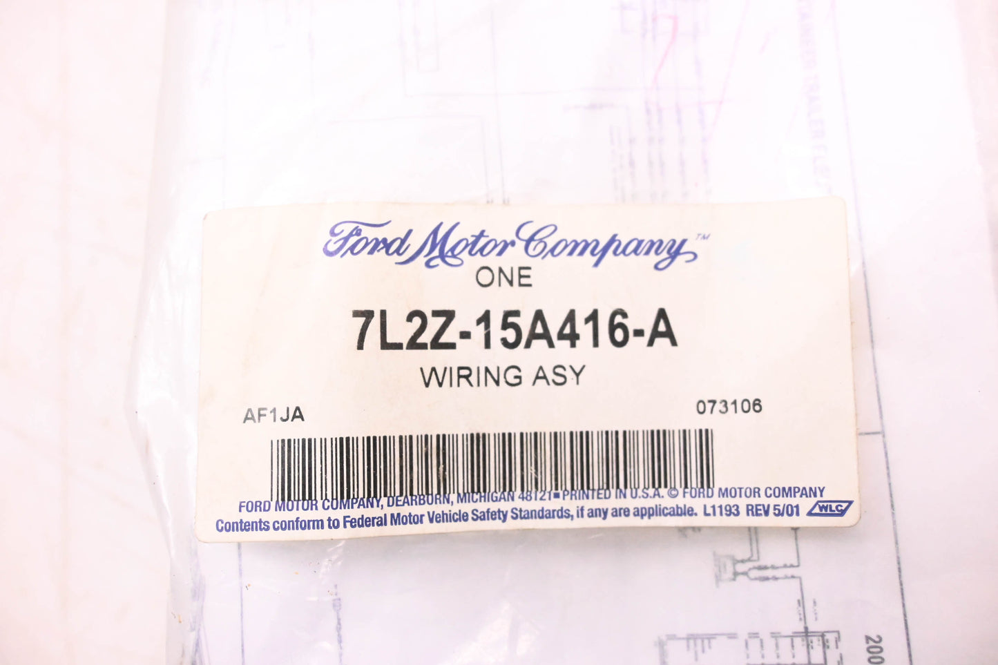 New OEM Ford 7L2Z-15A416-A Trailer Hitch Connector Kit NOS