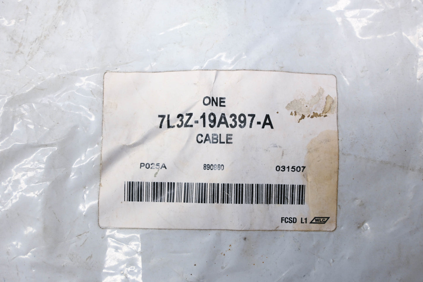 New OEM Ford 7L3Z-19A397-A Cable Assembly NOS