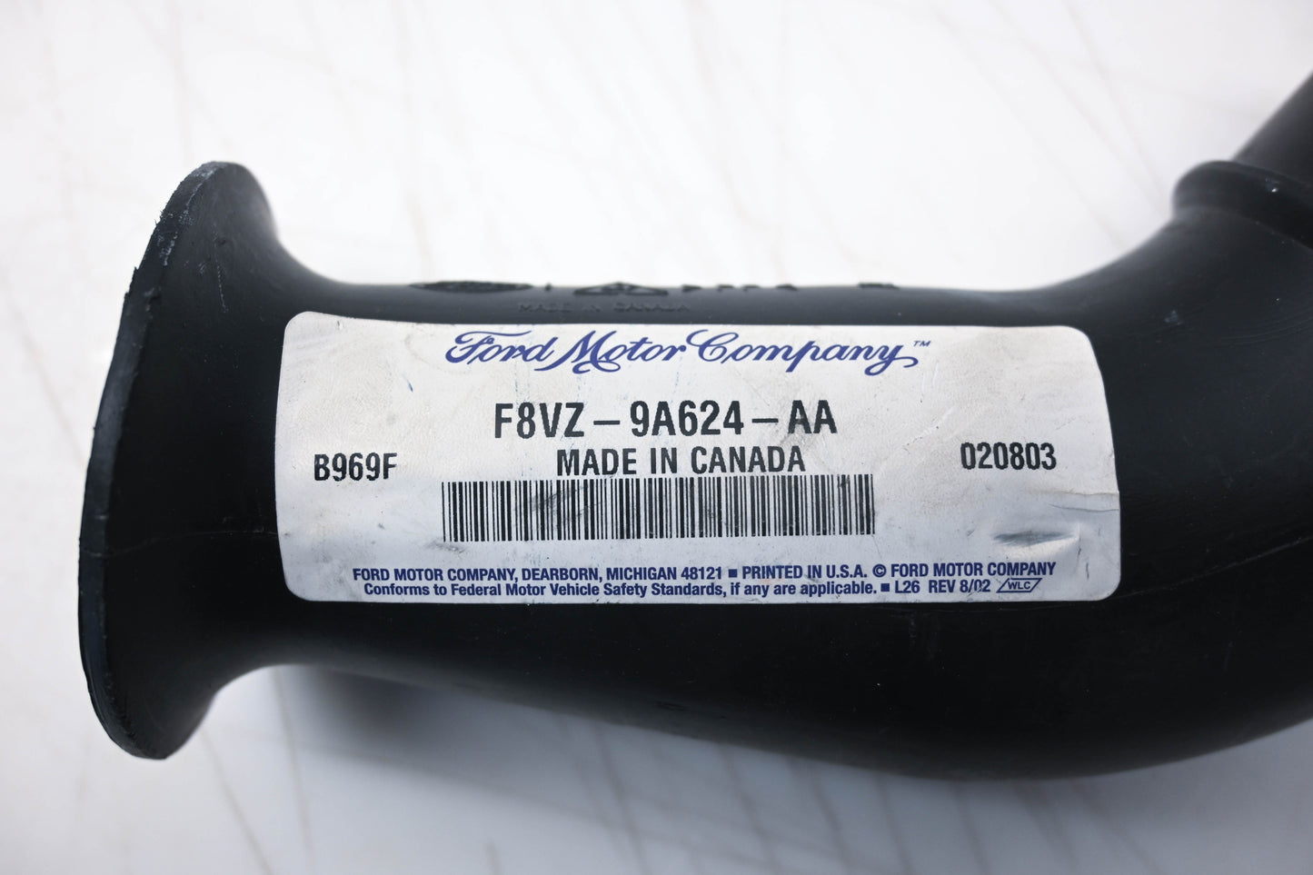 New OEM Ford F8VZ-9A624-AA Airbox Inlet Tube NOS