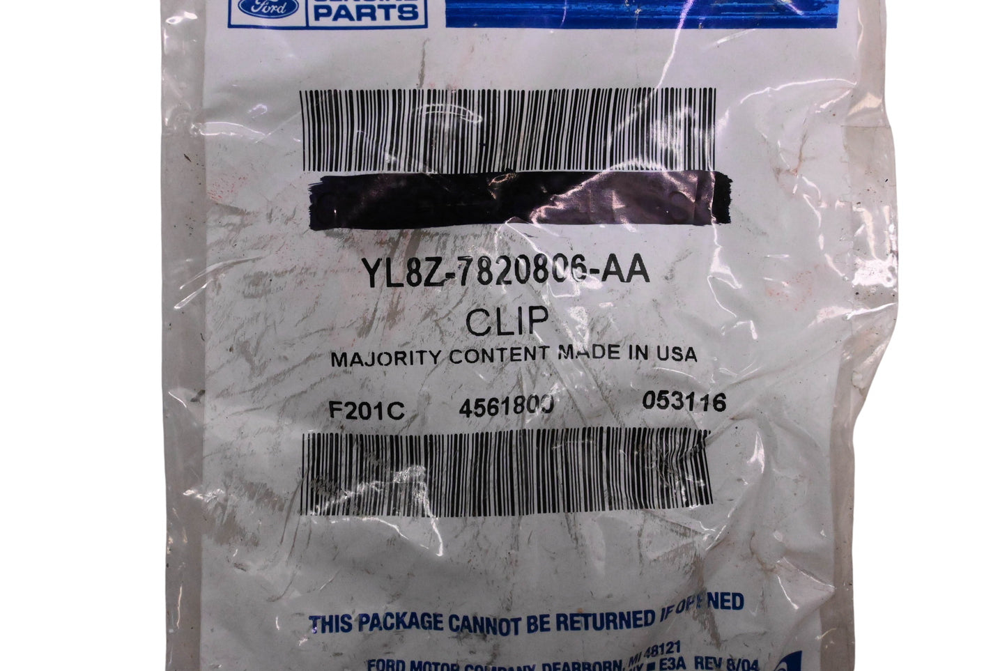 New OEM Ford YL8Z-7820806-AA Side Door Moulding Clip NOS
