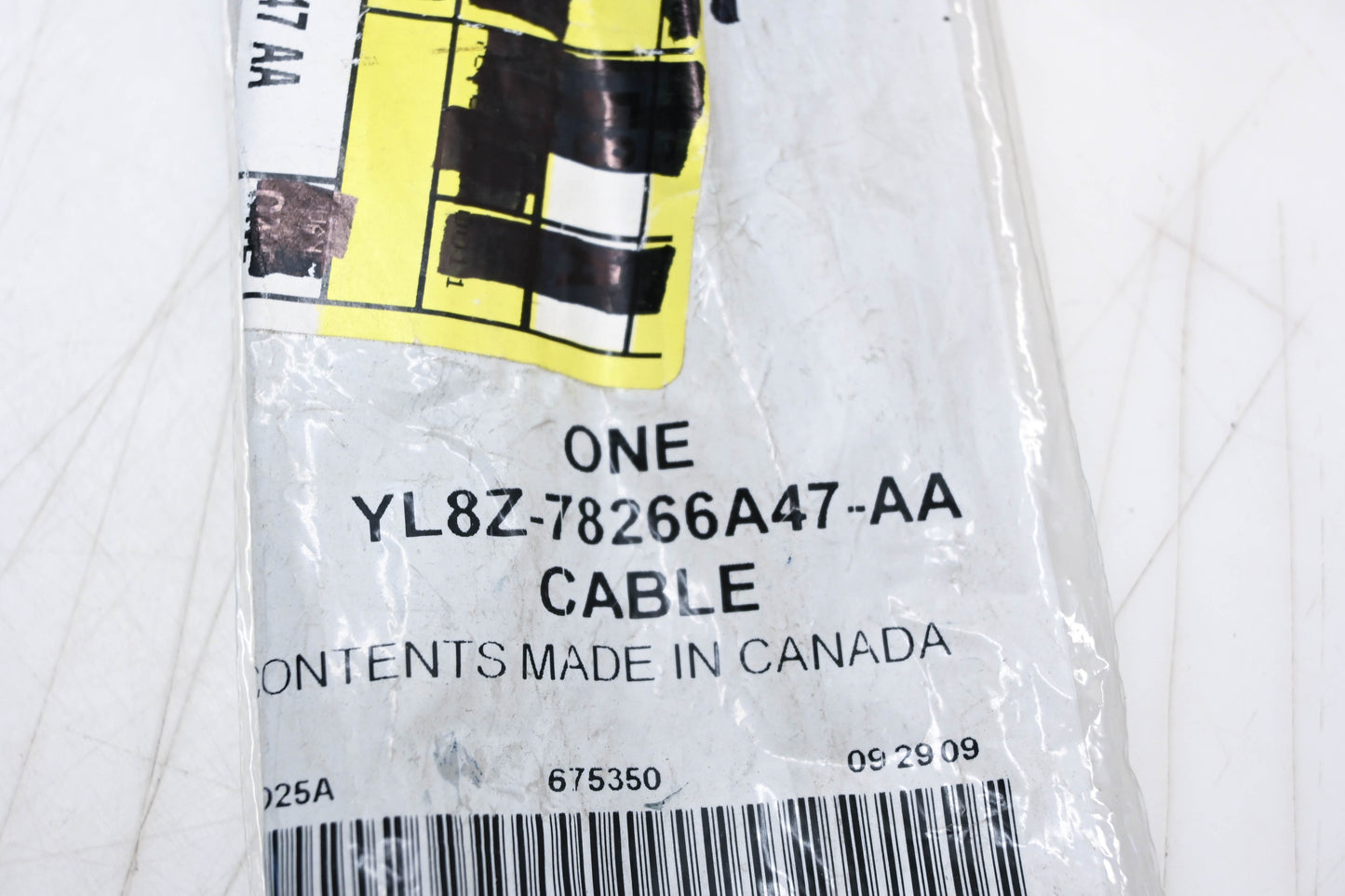 New OEM Ford YL8Z-78266A47-AA Left Rear Door Latch Cable Assembly NOS