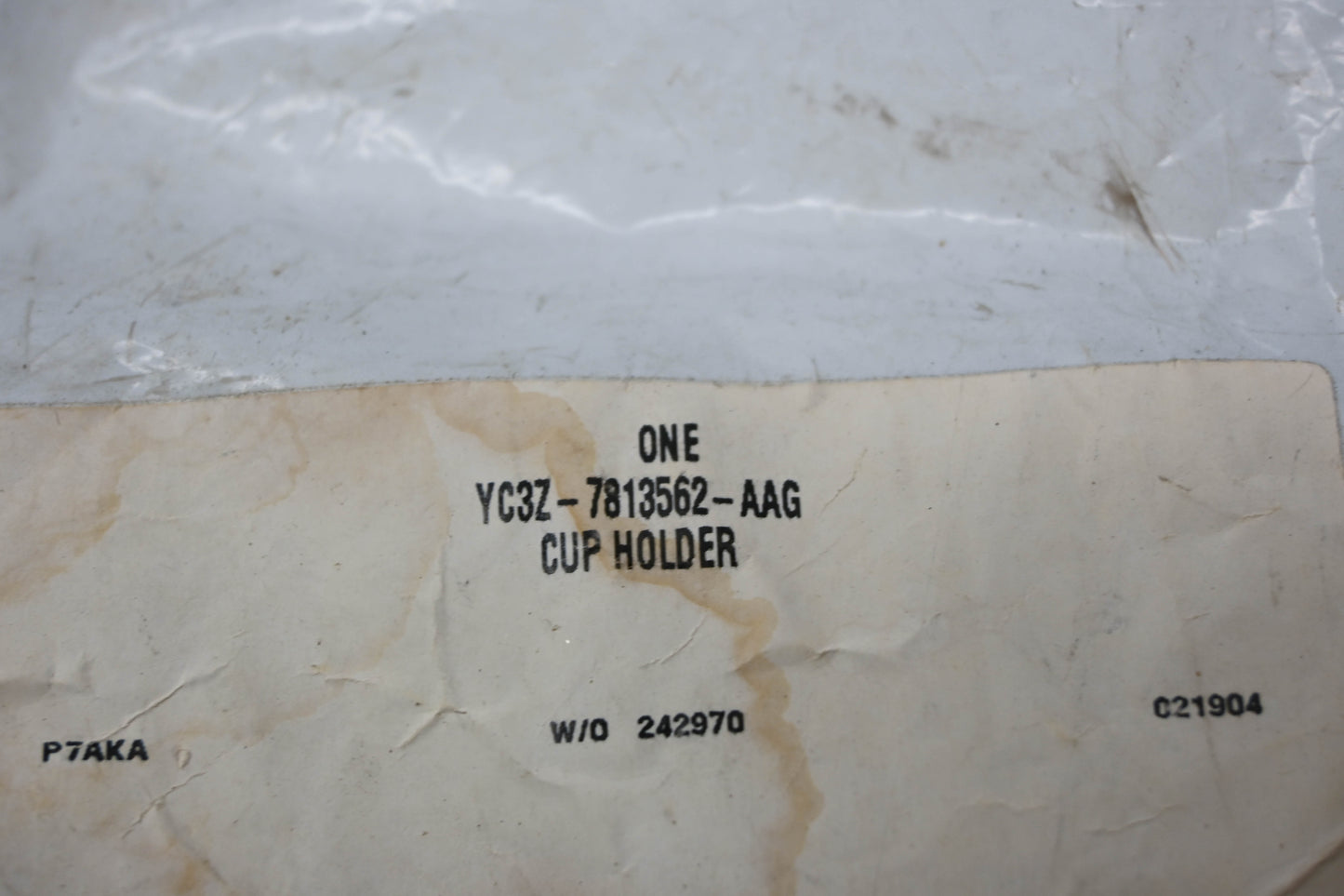 New OEM Ford YC3Z-7813562-AAG 2nd Row Center Armrest Cup Holder NOS