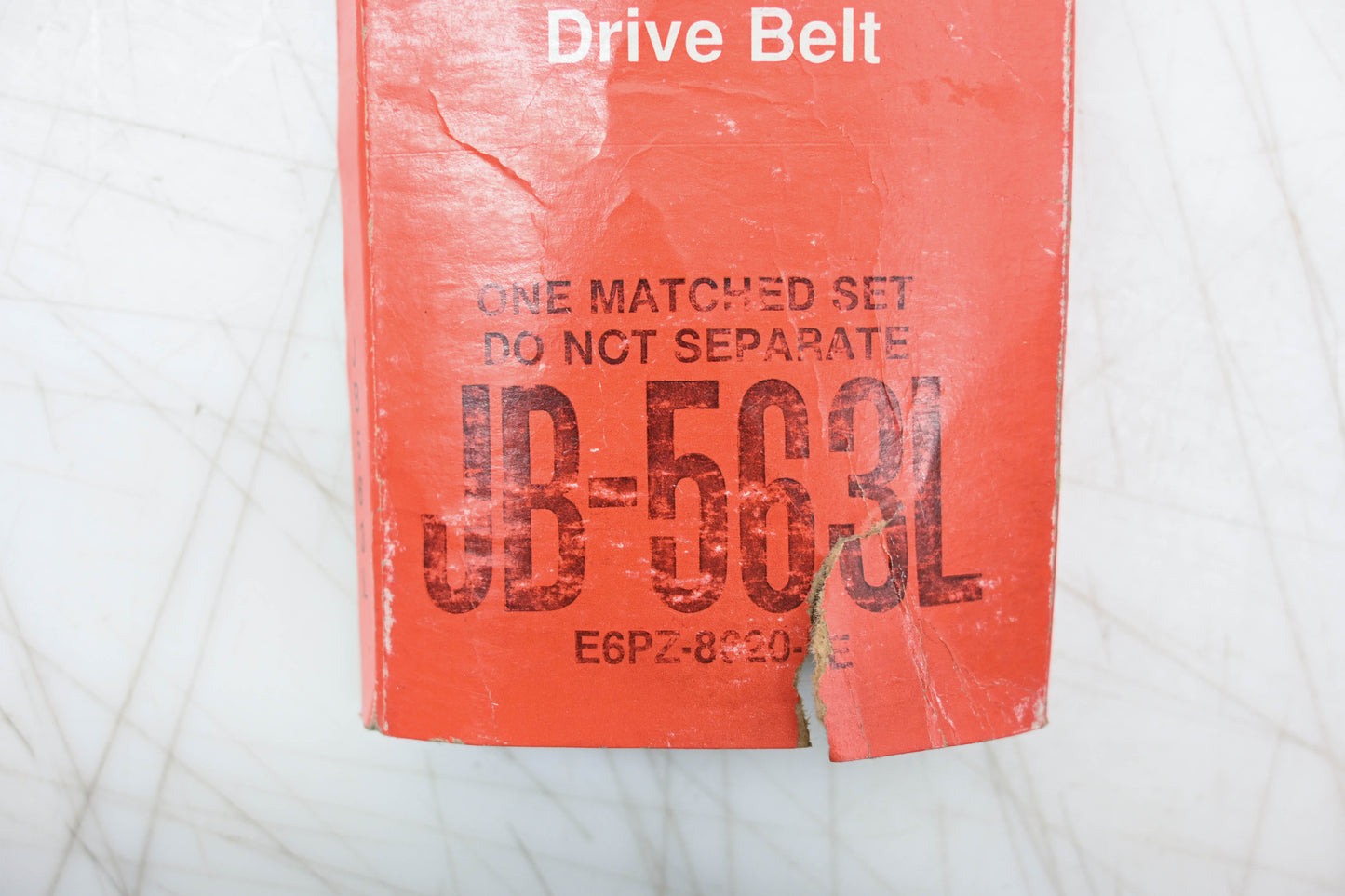 New OEM Motorcraft JB-563L, E6PZ-8620-E Accessory Drive Belt NOS