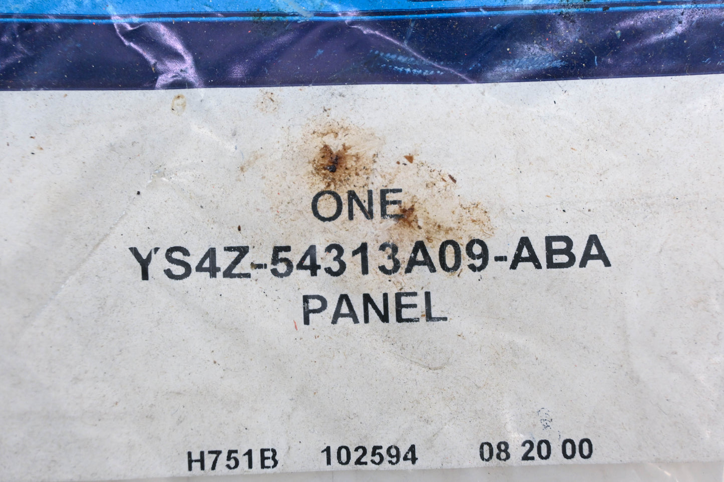 New OEM Ford YS4Z-54313A09-ABA Upper Quarter Trim Panel NOS