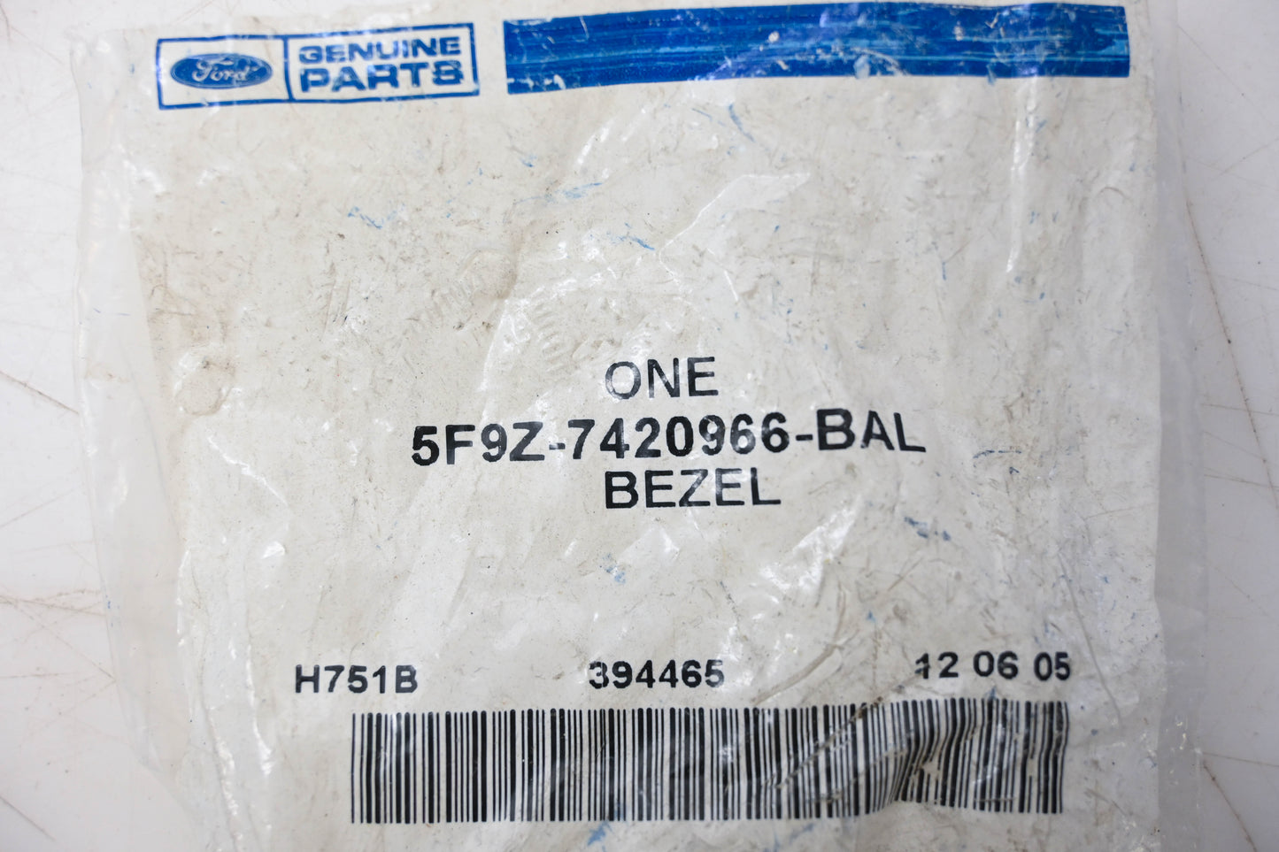 New OEM Ford 5F9Z-7420966-BAL Left Side Keyhole Cover NOS