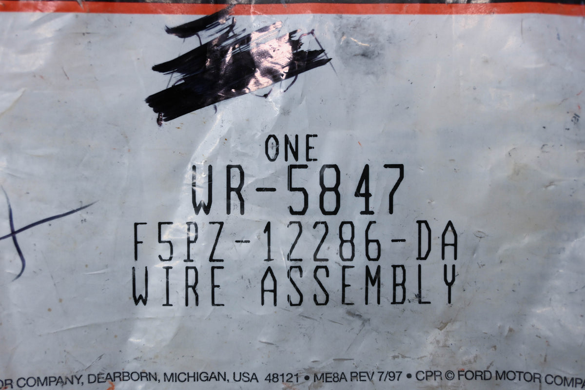 New OEM Motorcraft WR-5847, F5PZ-12286-DA Wire Assembly NOS