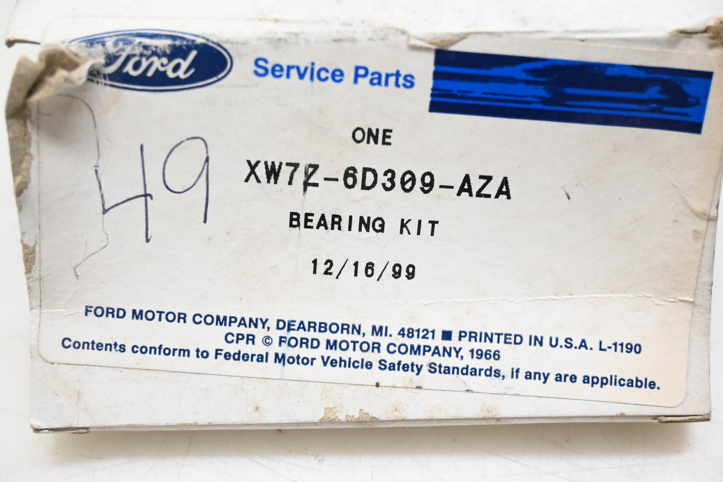 New OEM Ford XW7Z-6D309-AZA Bearing Kit NOS