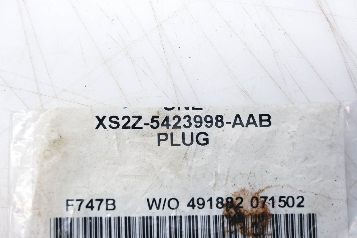 New OEM Ford XS2Z-5423998-AAB Plug NOS