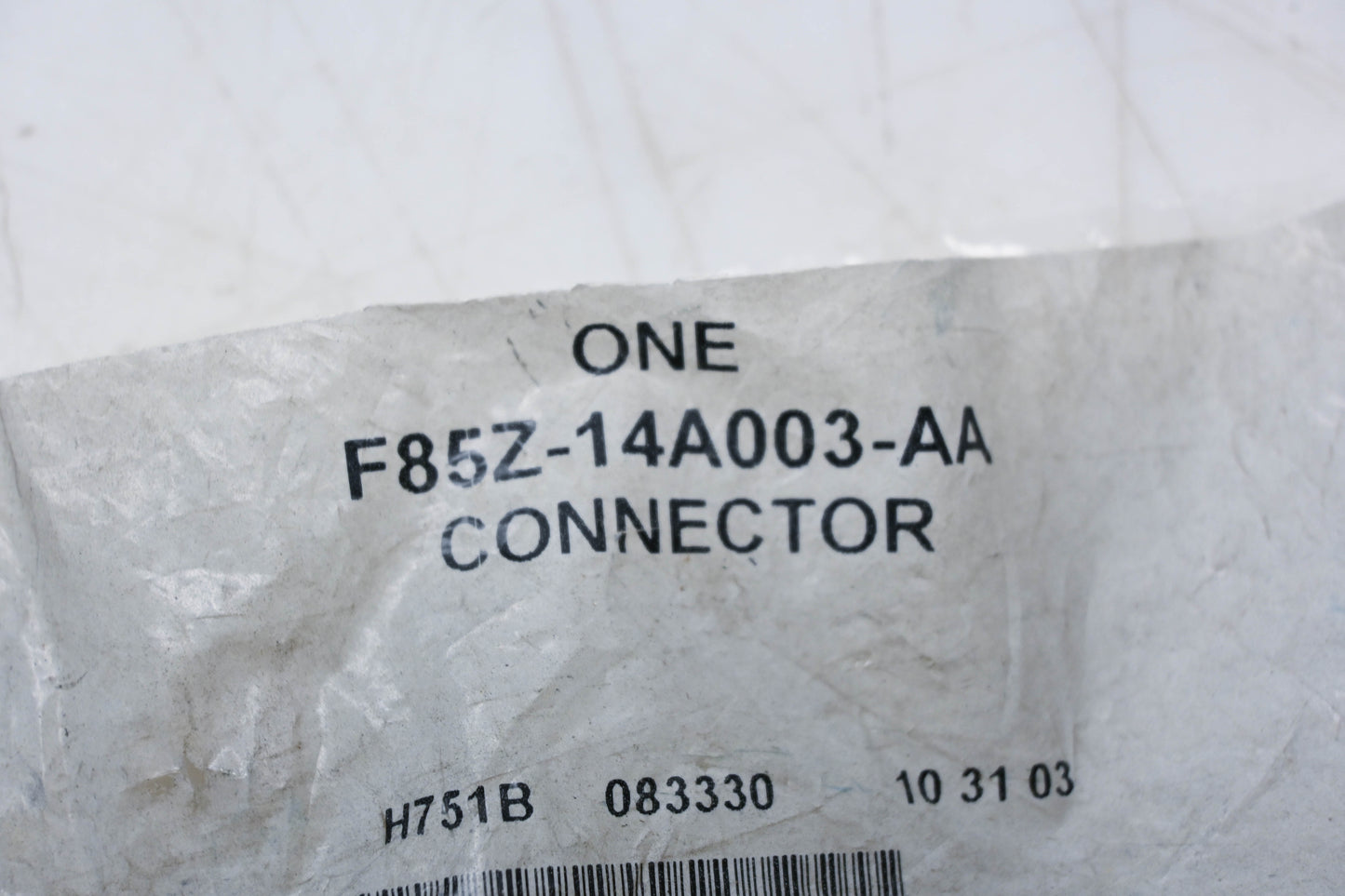 New OEM Ford F85Z-14A003-AA Connector NOS