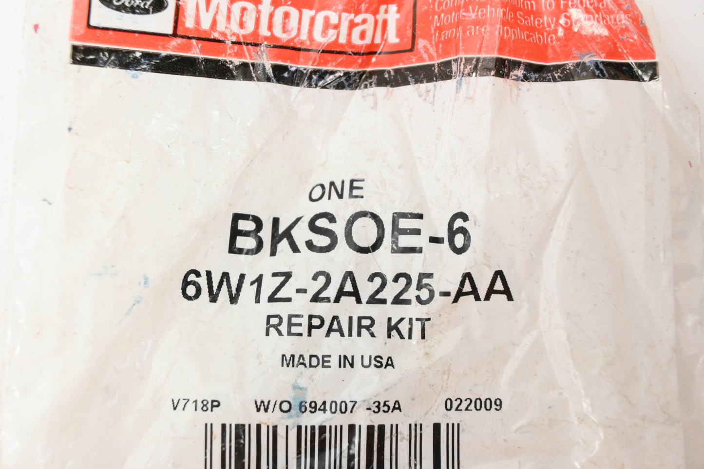 New OEM Motorcraft BKSOE-6, 6W1Z-2A225-AA Rear Parking Brake Hardware Kit NOS