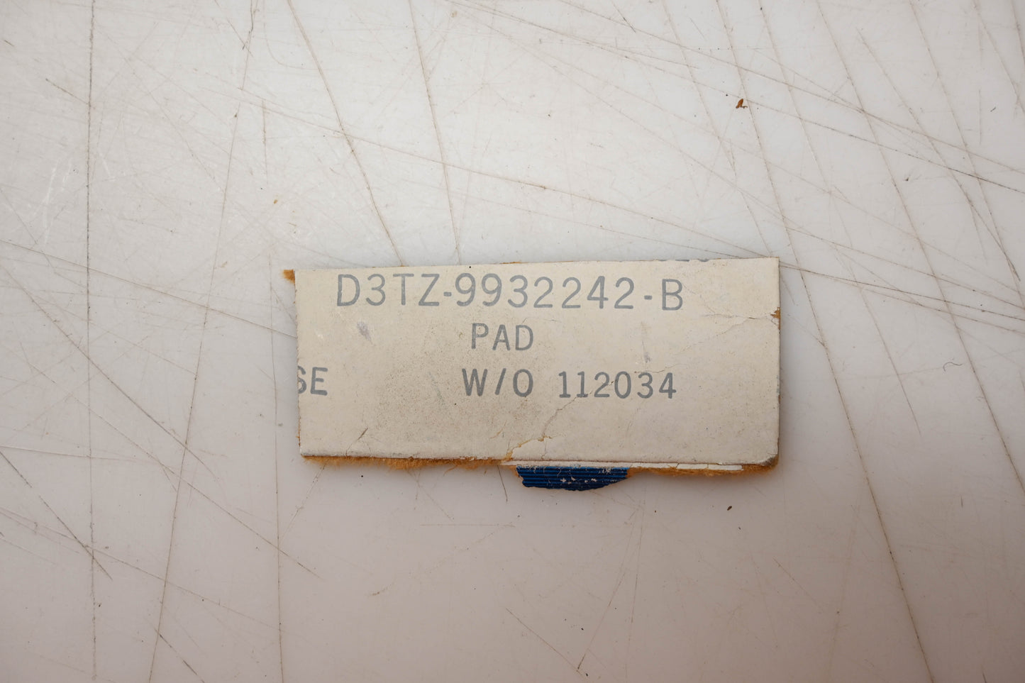 New OEM Ford D3TZ-9932242-B Pad NOS