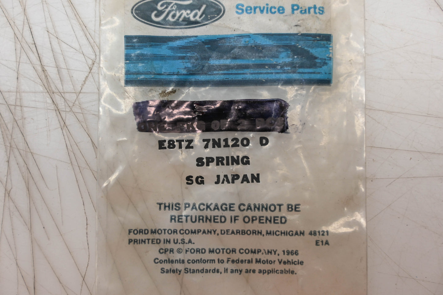 New OEM Ford E8TZ-7N120-D Spring NOS