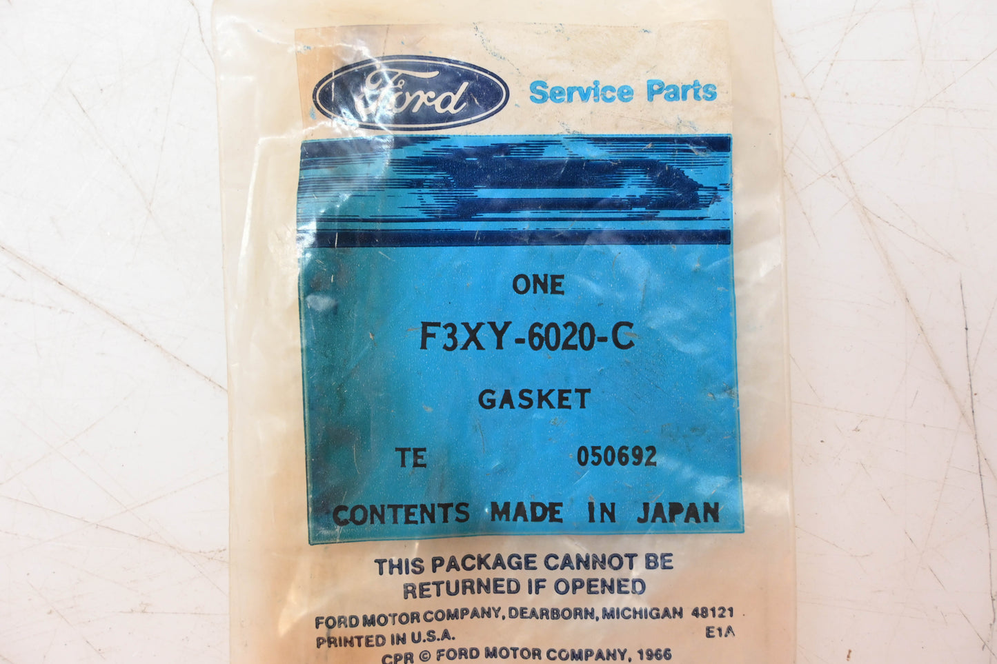 New OEM Ford F3XY-6020-C Gasket NOS