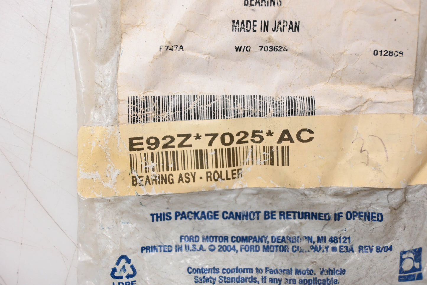 New OEM Ford E92Z-7025-AC Bearing Assembly NOS