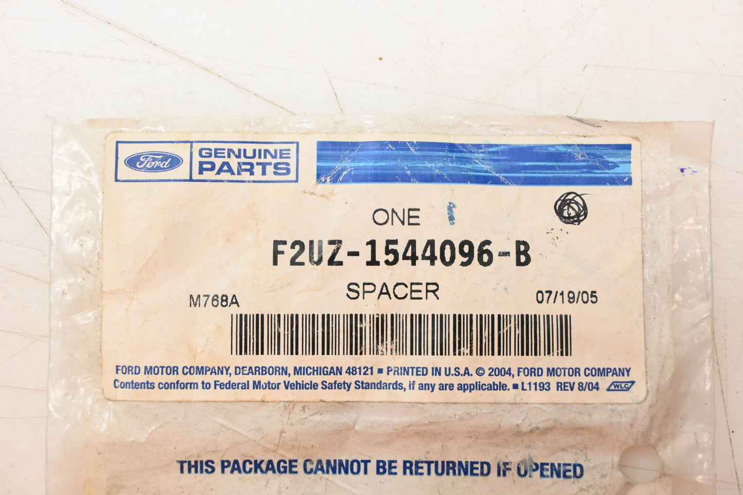 New OEM Ford F2UZ-1544096-B Door Lock Striker Plate Spacer NOS