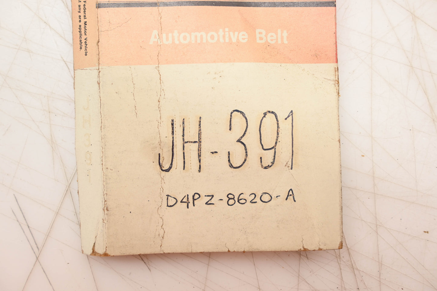 New OEM Motorcraft JH-391, D4PZ-8620-A Automotive V-Belt NOS