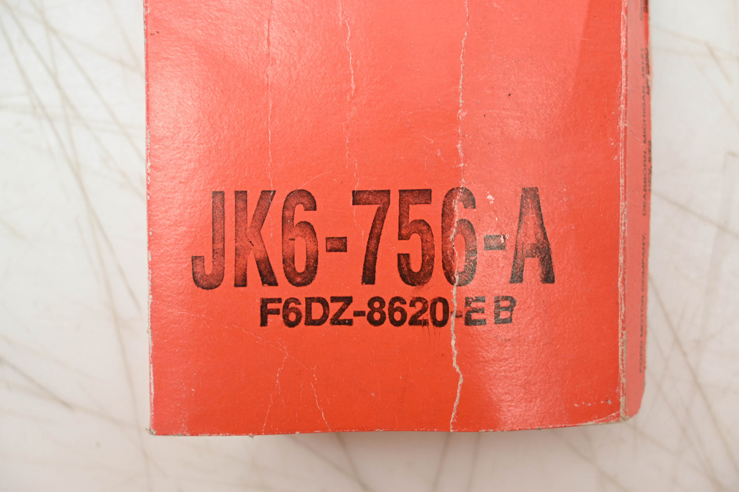 New OEM Motorcraft JK6-756-A, F6DZ-8620-EB Serpentine Belt NOS
