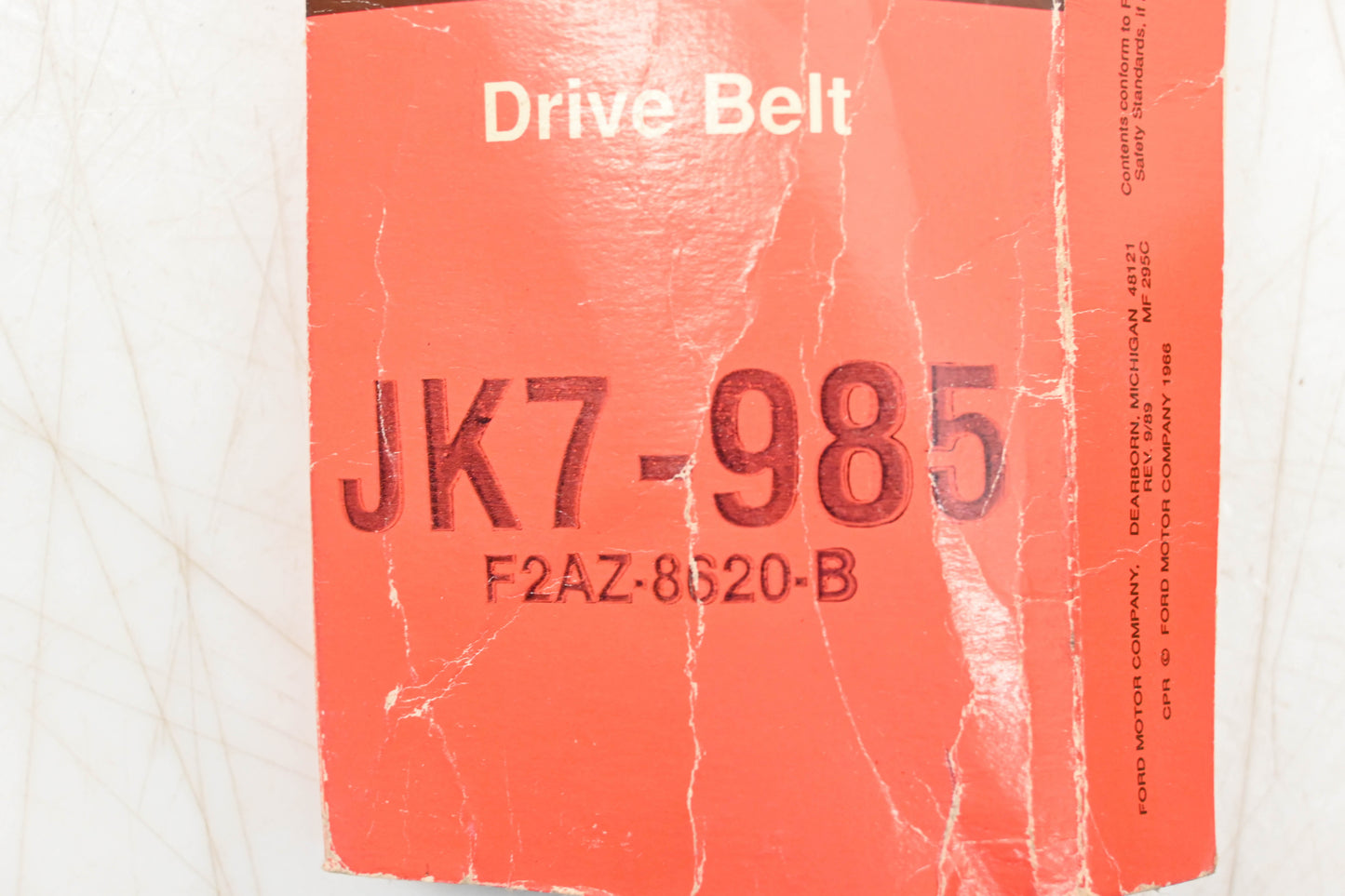 New OEM Motorcraft JK7-985, F2AZ-8620-B Serpentine Belt NOS