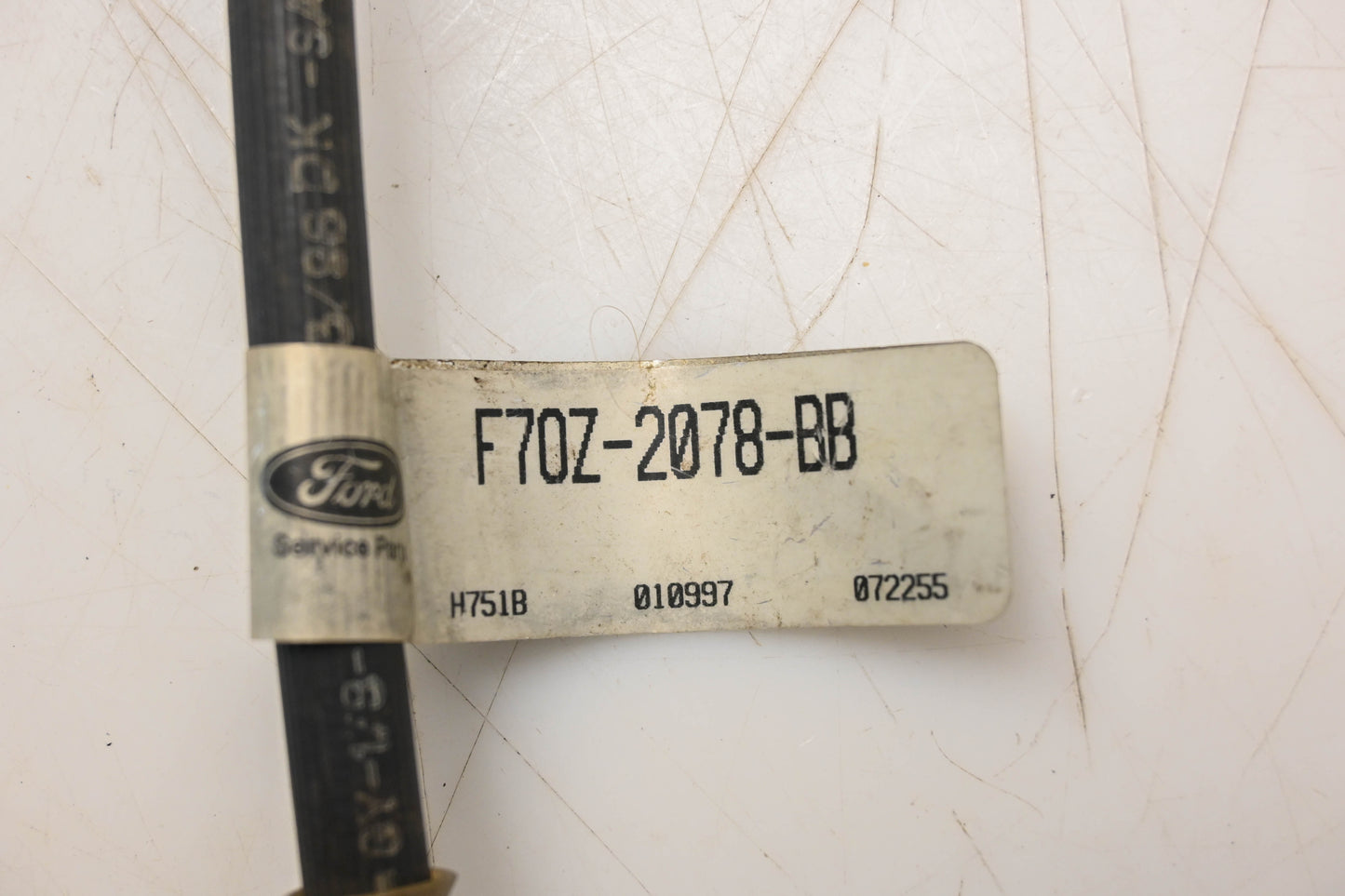 New OEM Ford F7OZ-2078-BB Front Left Hydraulic Brake Hose Assembly NOS