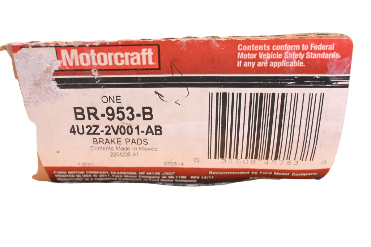 New OEM Motorcraft BR-953-B, 4U2Z-2V001-AB Front Ceramic Disc Brake Kit NOS