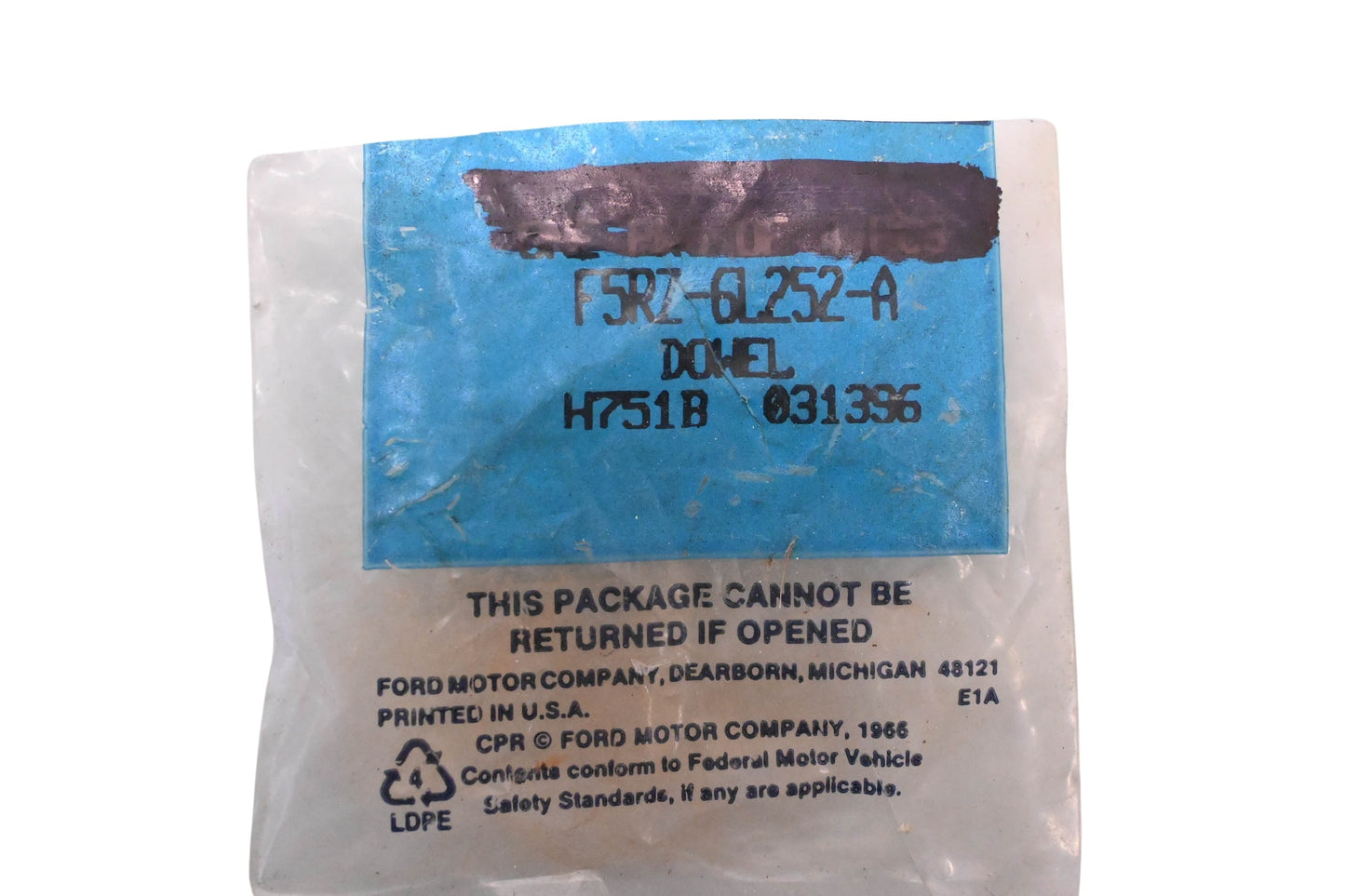 New OEM Ford F5RZ-6L252-A Bearing Cap Dowels Qty 2 NOS