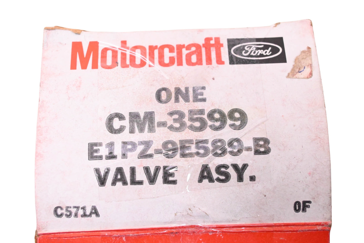 New OEM Motorcraft CM-3599, E1PZ-9E589-B Carburetor Bowl Vent Valve Assembly Kit NOS