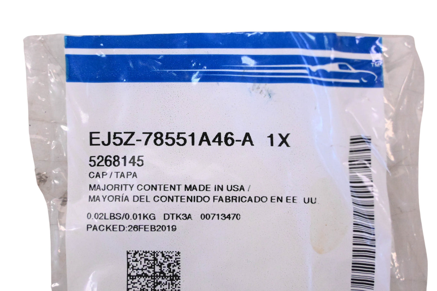 New OEM Ford EJ5Z-78551A46-A, 5268145 Roof Rail Cap NOS