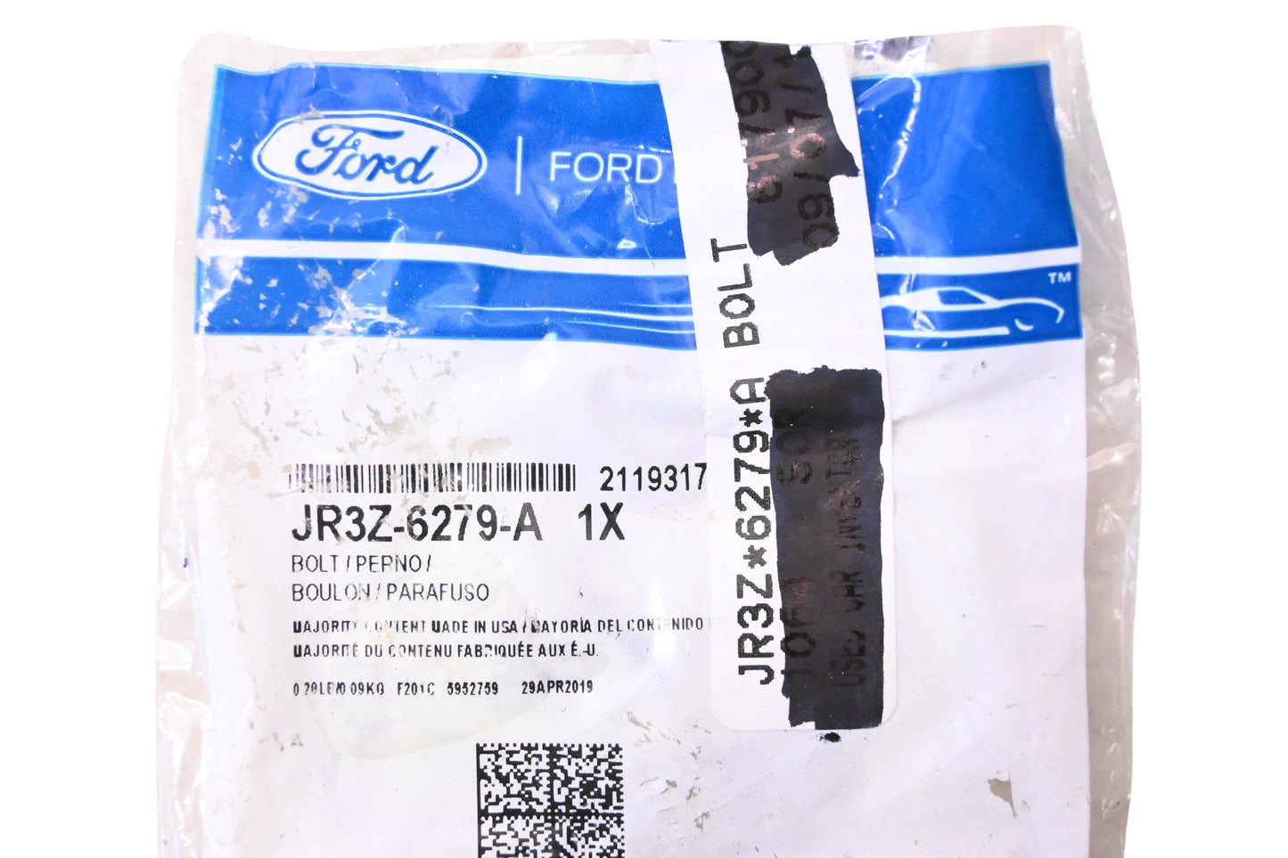 New OEM Ford JR3Z-6279-A, 2119317 Bolt & Washer Assembly NOS