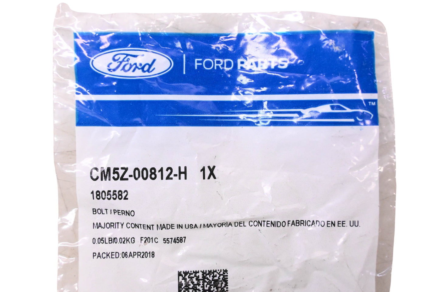 New OEM Ford CM5Z-00812-H, 1805582 Special Bolt NOS