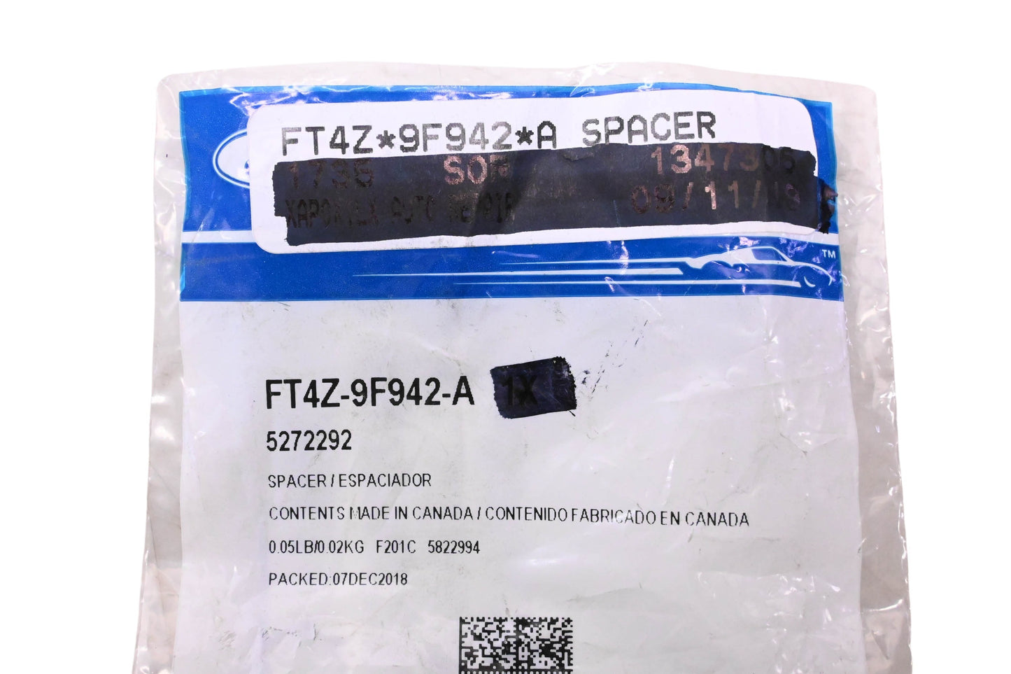 New OEM Ford FT4Z-9F942-A, 5272292 Spacer Assembly NOS