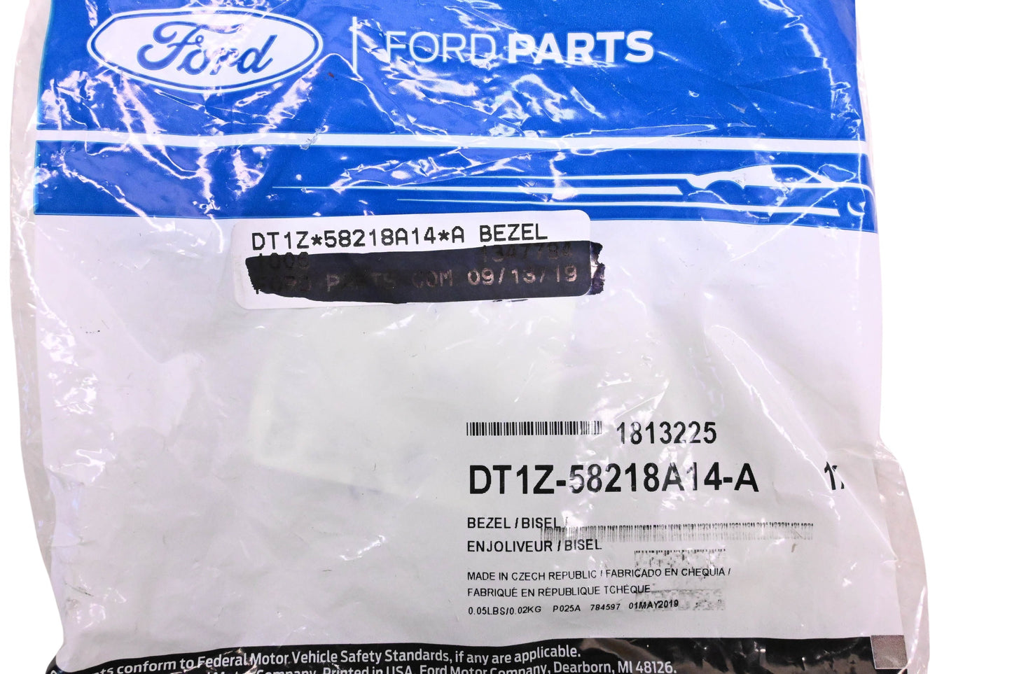 New OEM Ford DT1Z-58218A14-A, 1813225 Latch Cover Bezel NOS