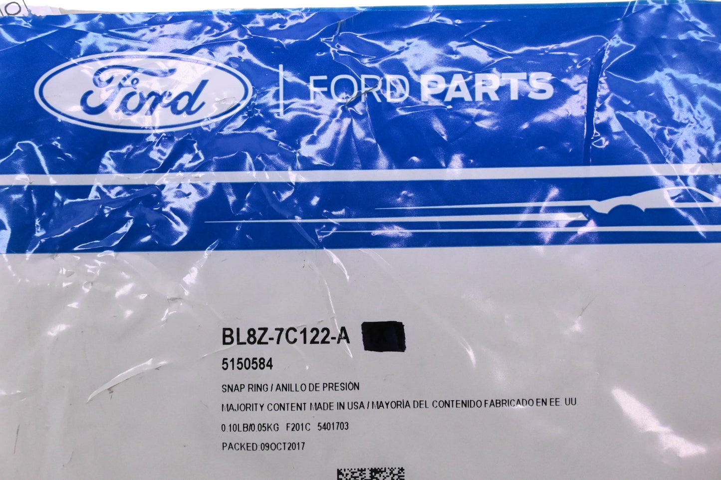 New OEM Ford BL8Z-7C122-A, 5150584 Snap Rings Qty 2 NOS