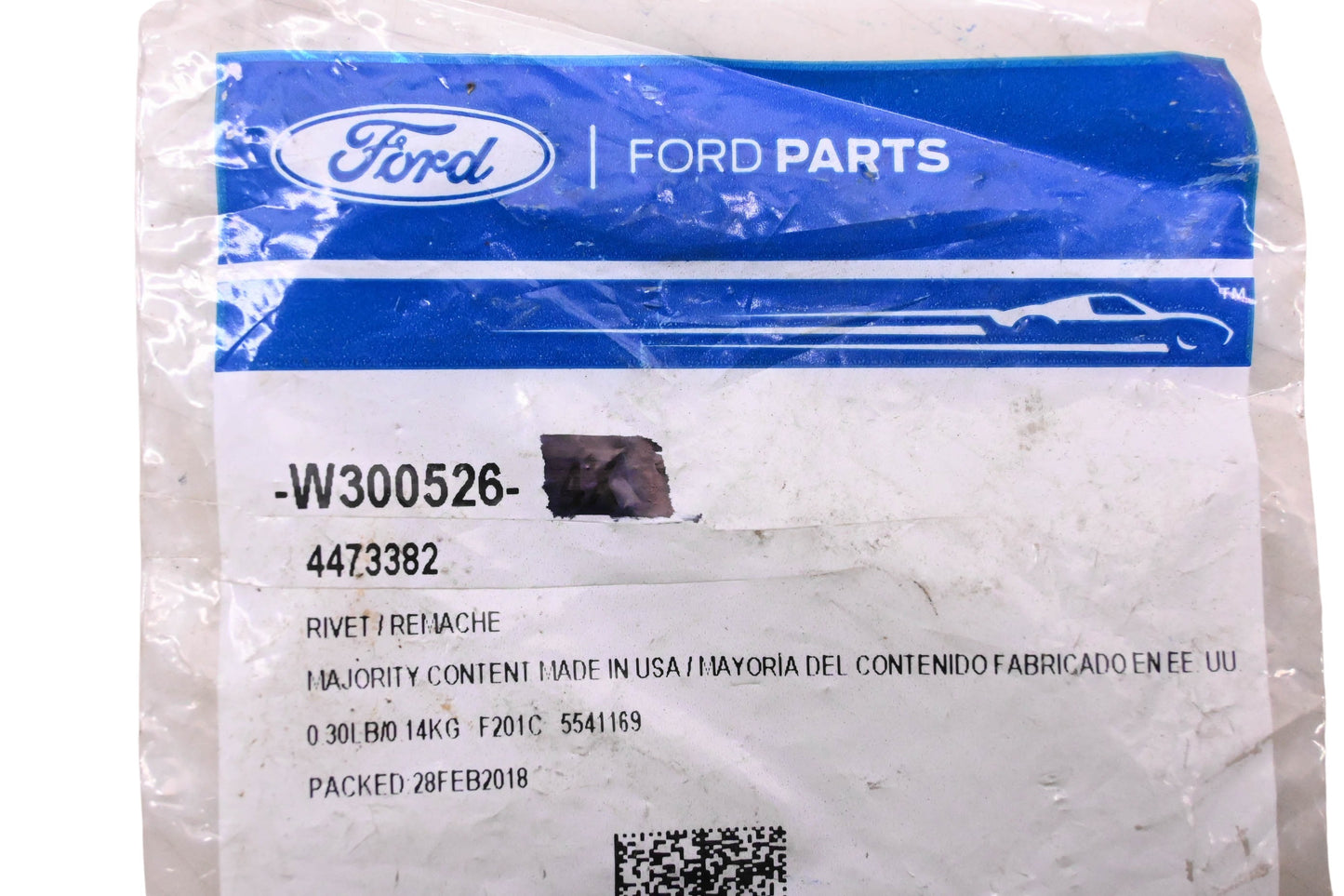 New OEM Ford W300526, 4473382 Threaded Stem Blind Rivet NOS