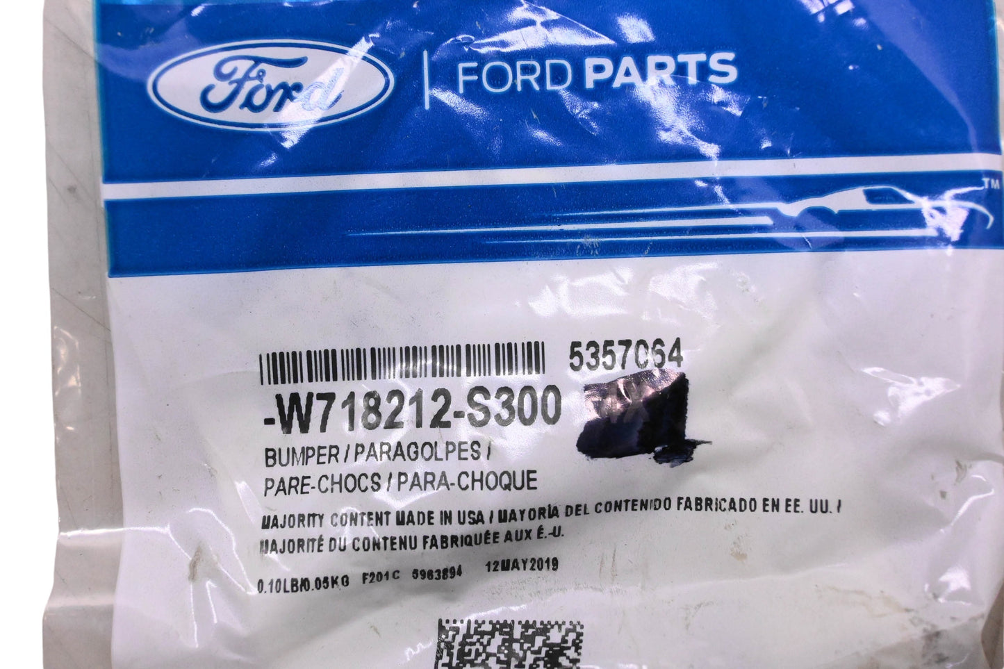 New OEM Ford W718212-S300, 5357064 Bumper NOS