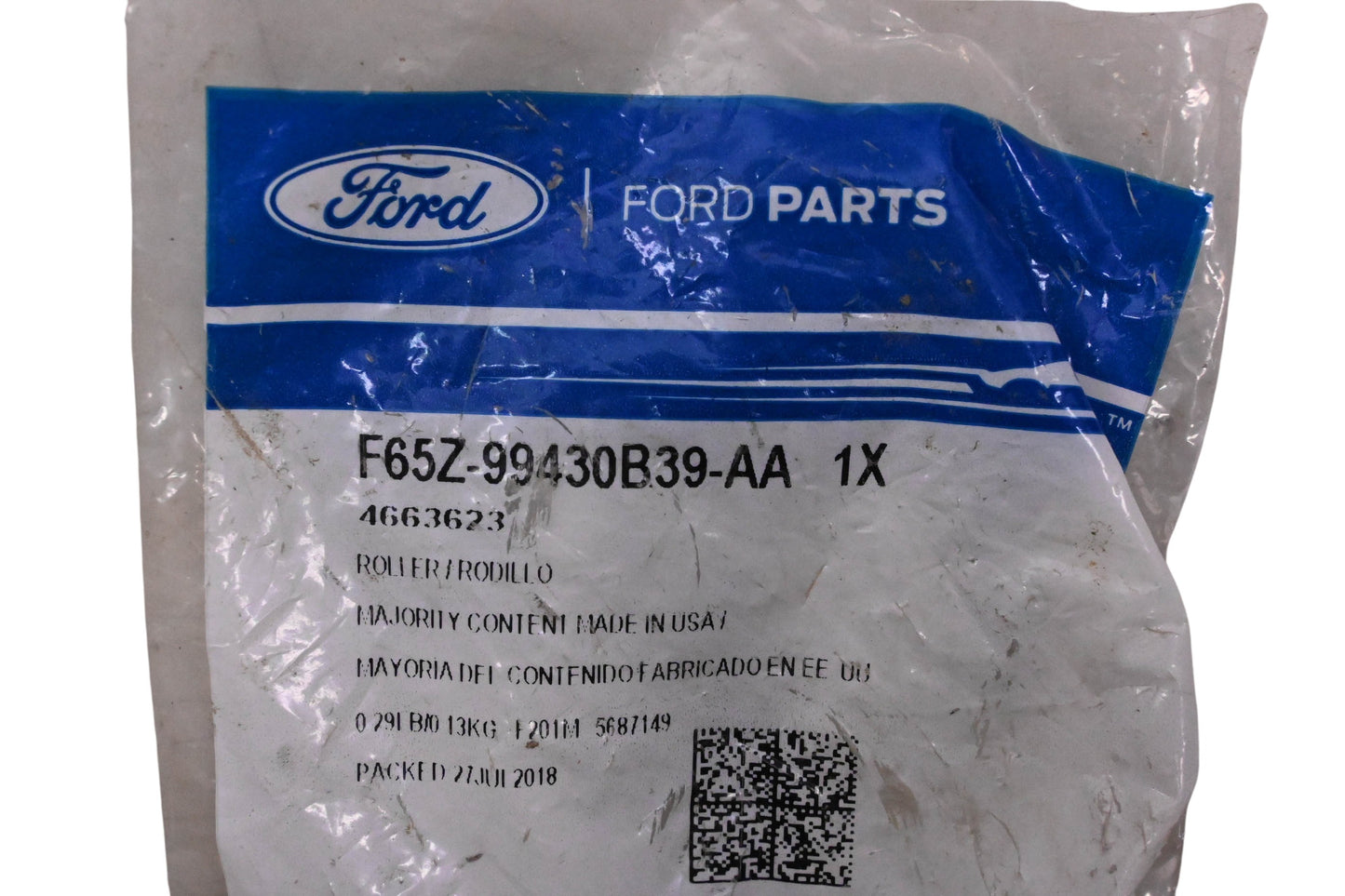 New OEM Ford F65Z-99430B39-AA, 4663623 Left Side Tailgate Hinge Pivot Roller NOS