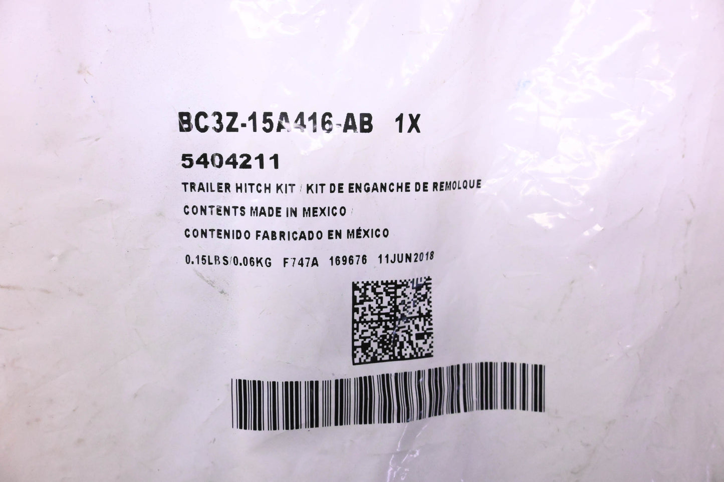 New OEM Ford BC3Z-15A416-AB, 5404211 Electric Trailer Hitch Assembly Kit NOS