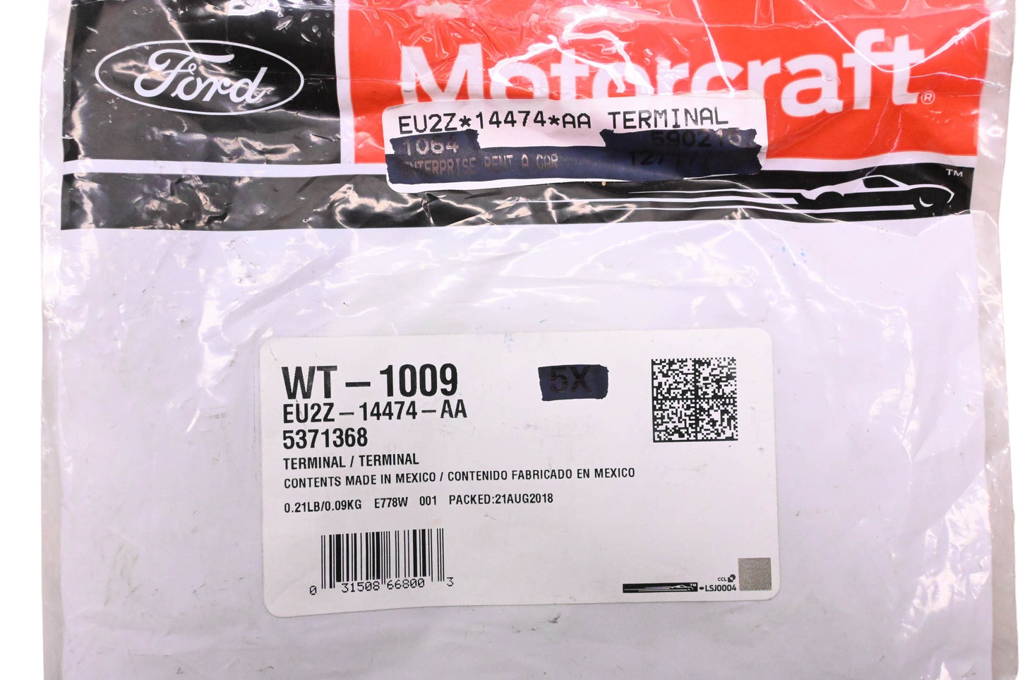 New OEM Motorcraft WT-1009, EU2Z-14474-AA, 5371368 Terminal Assembly Kit NOS