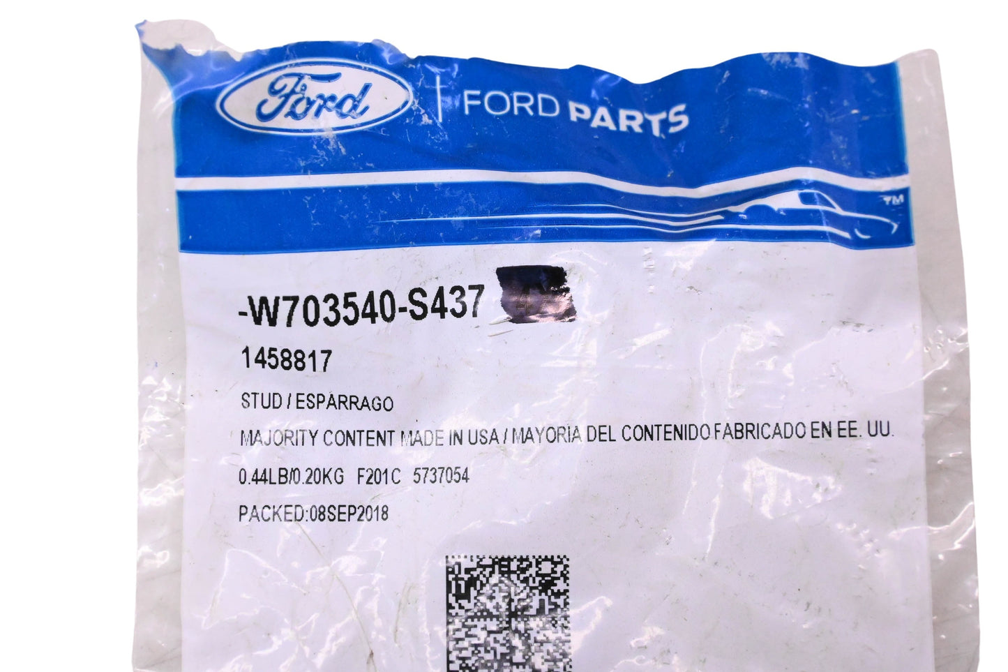 New OEM Ford W703540-S437, 1458817 Converter Stud NOS