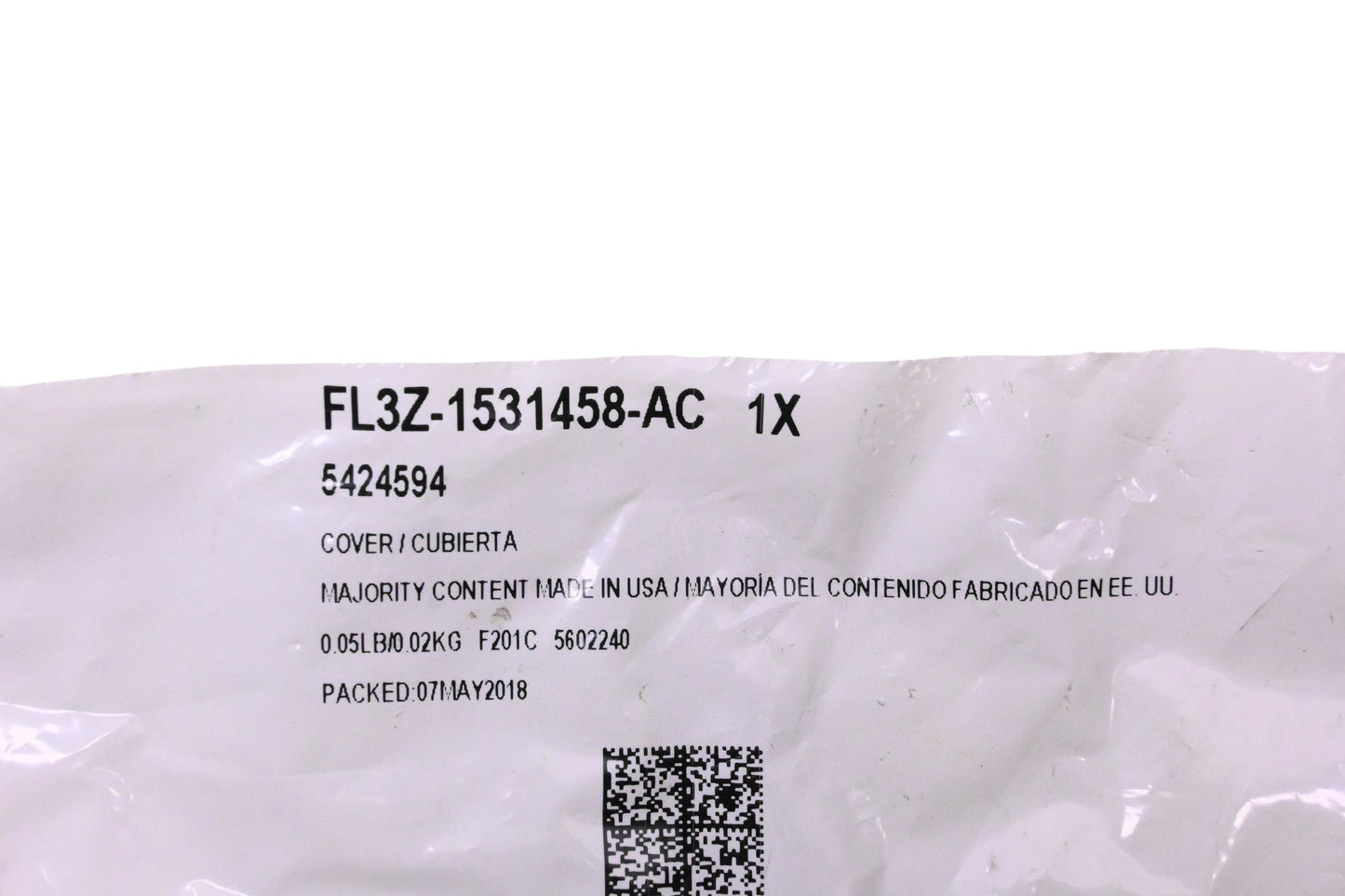 New OEM Ford FL3Z-1531458-AC, 5424594 Windshield Pillar Trim Cap Cover NOS