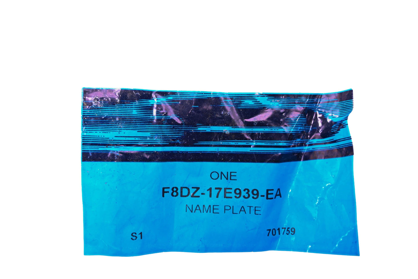 New OEM Ford F8DZ-17E939-EA Brand Nameplate NOS