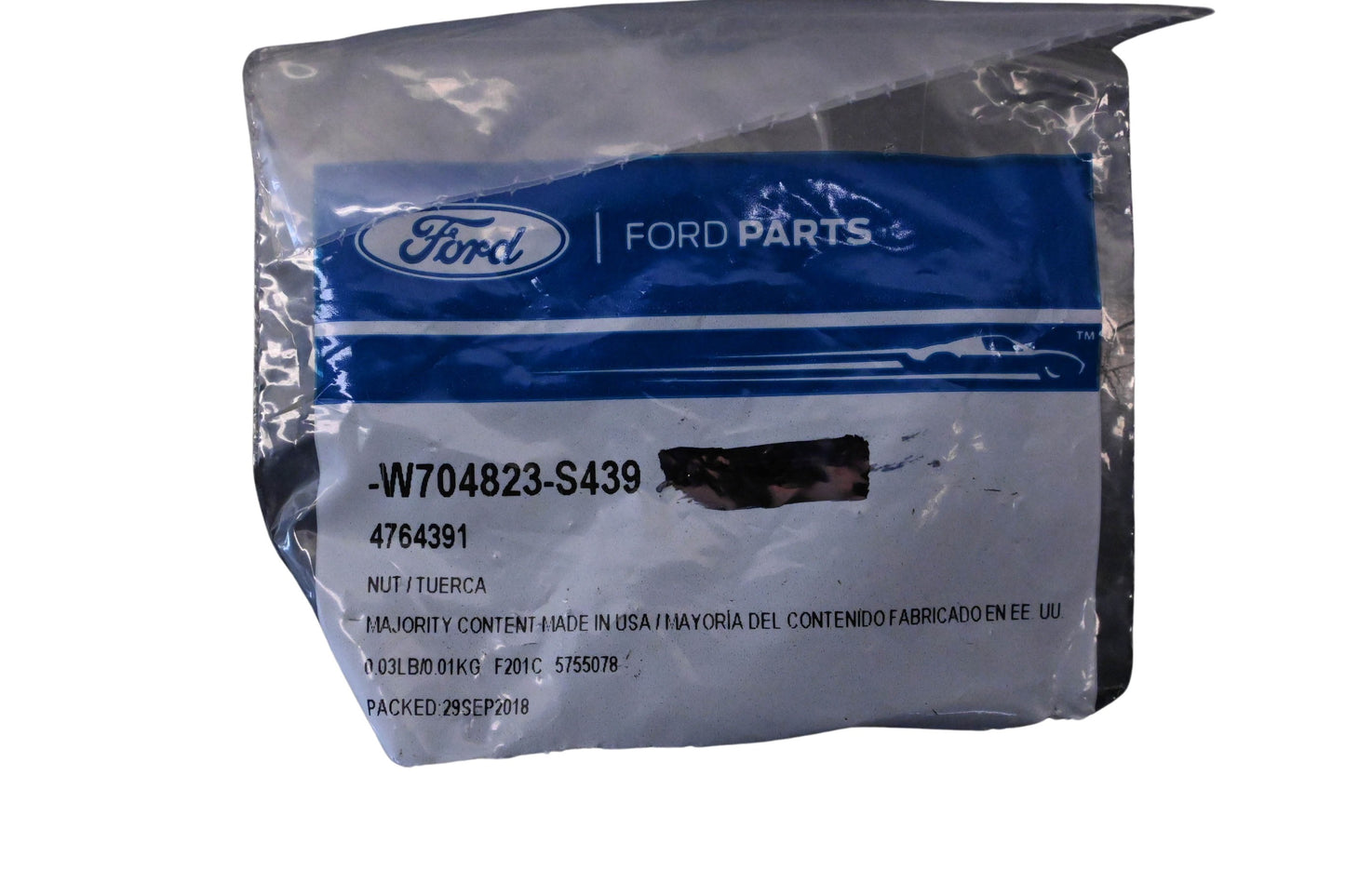 New OEM Ford W704823-S439, 4764391 AM/FM CD U-Nut NOS