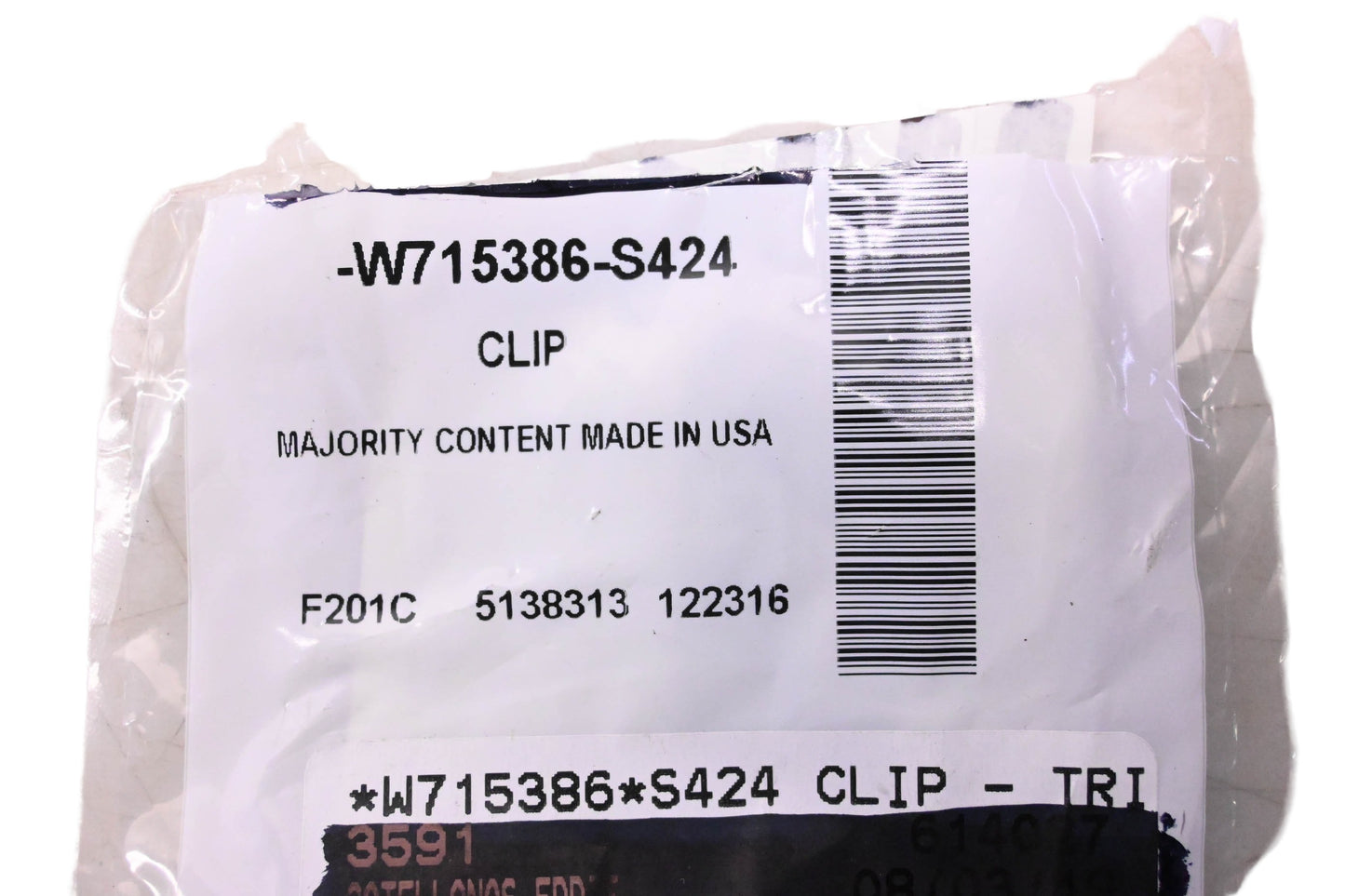 New OEM Ford W715386-S424 Grille Retainer Clip NOS