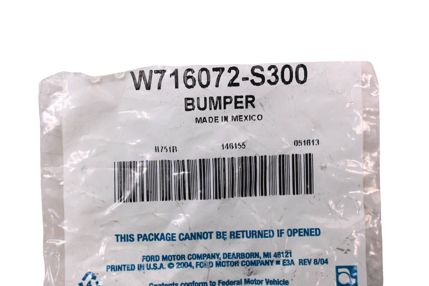 New OEM Ford W716072-S300 Glove Box Door Bumpers Qty 2 NOS