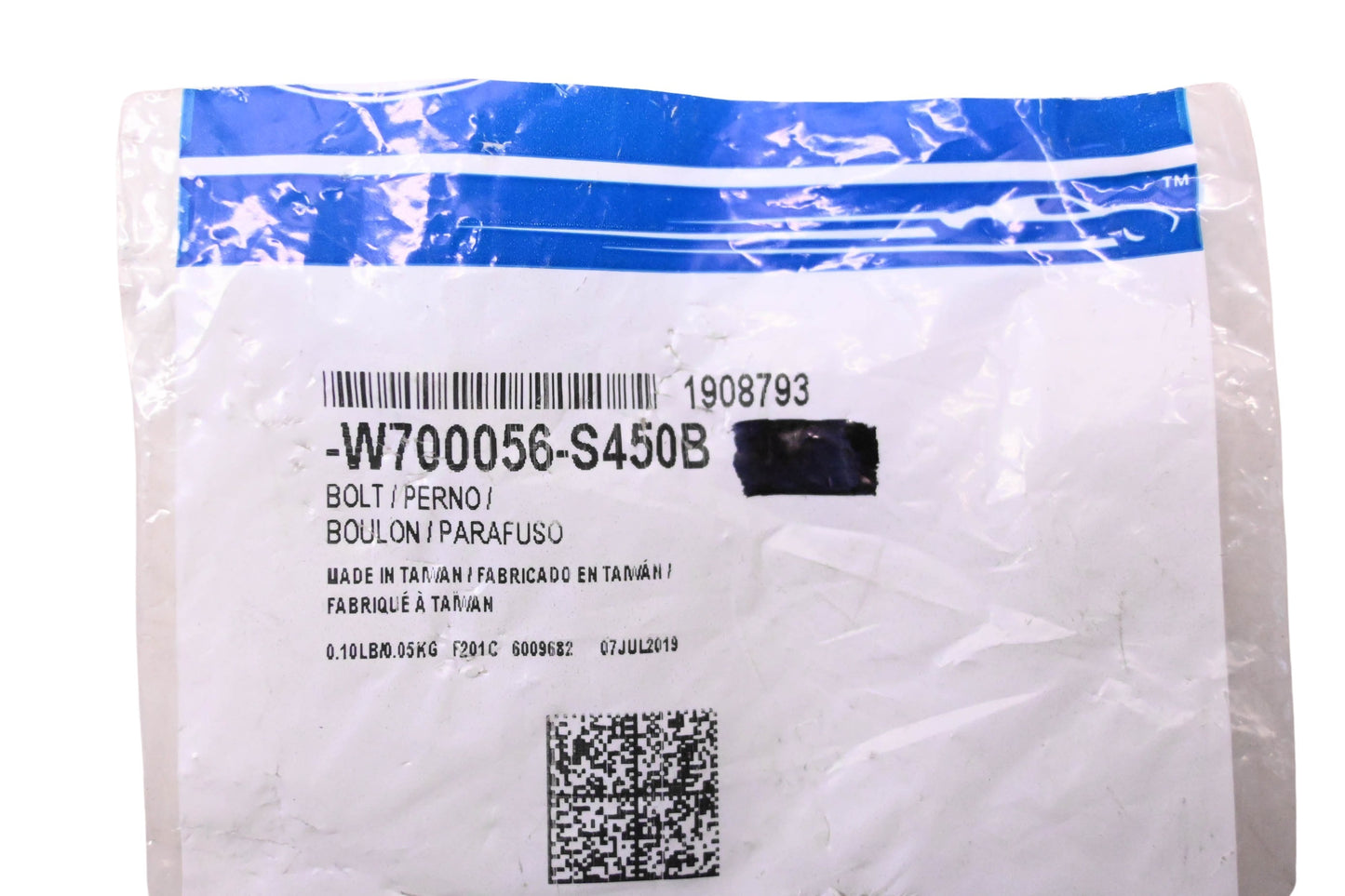 New OEM Ford W700056-S450B, 1908793 Bolts Qty 2 NOS