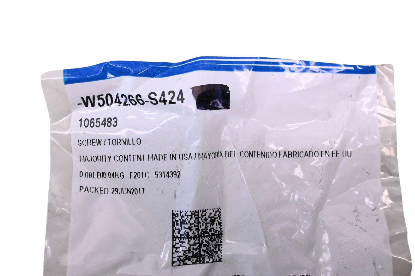 New OEM Ford W504266-S424, 1065483 Pane Head Self Tapping Screw NOS